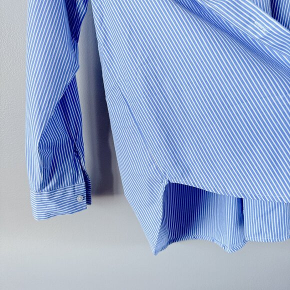 Japna blue stripe button down shit medium - Picture 8 of 16